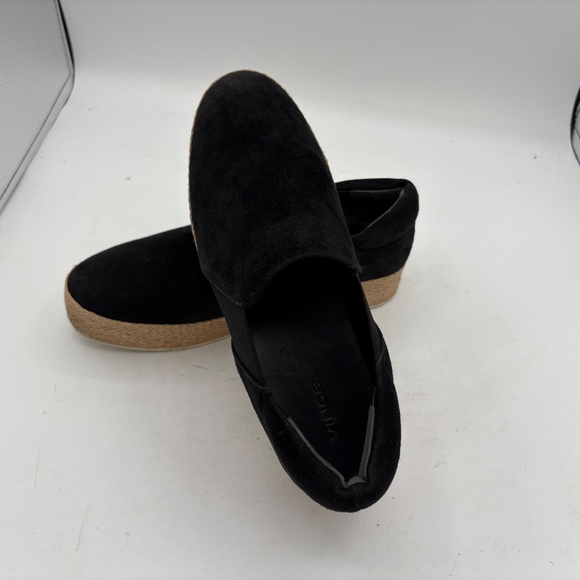 Vince Women's Wilden Black Suede Espadrilles Slip-On Flats Sz 38.5/ 8 - Picture 5 of 10